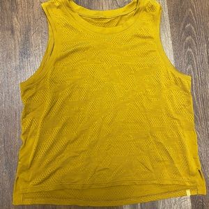 Lululemon yellow crop